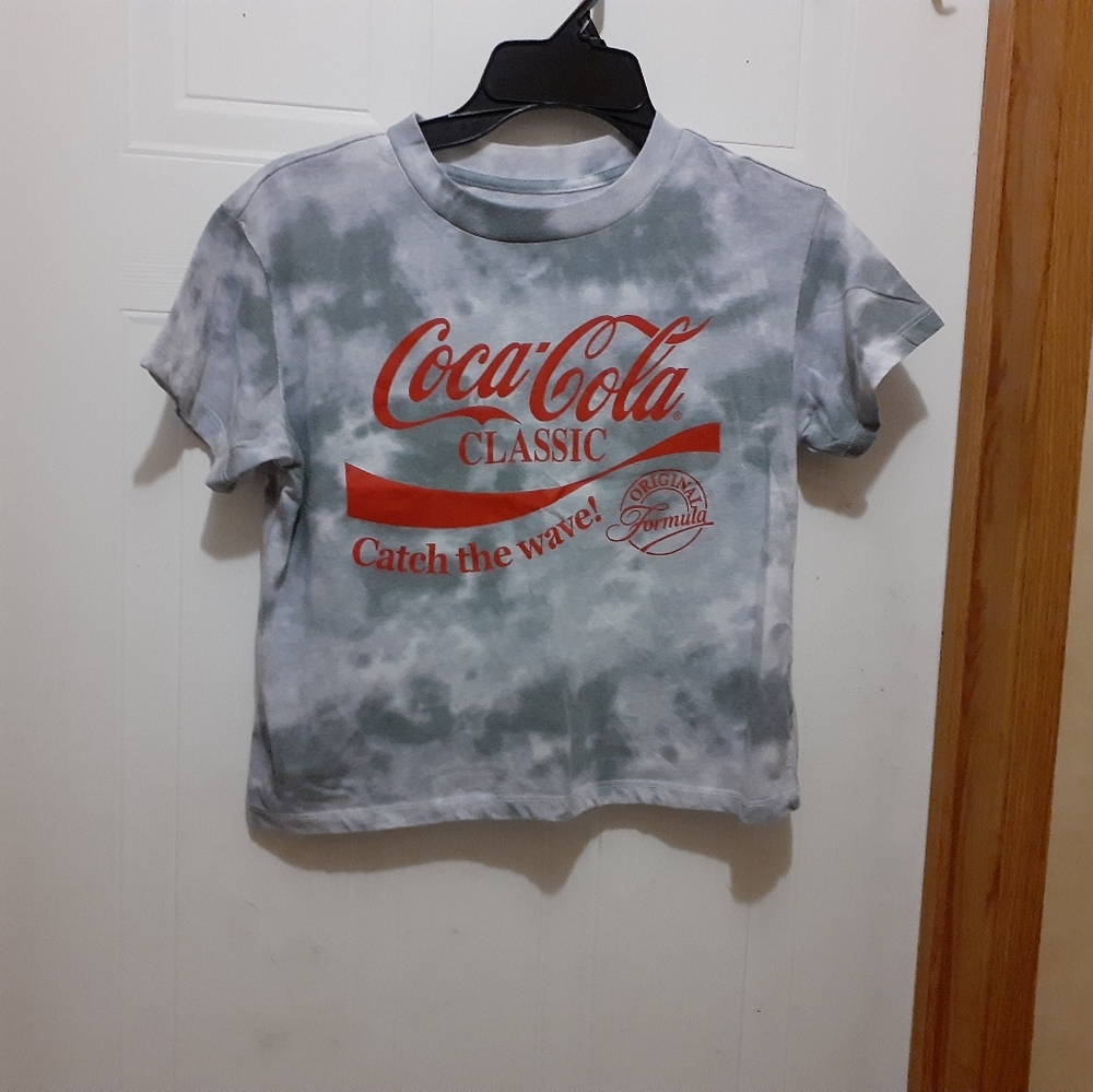 Coca cola short sleeved crop top
